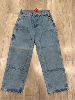Supreme Double Knee Painter Pant - Washed Indigo